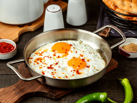 Spicy Garlic Eggs