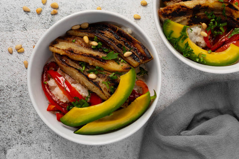 Grilled Veggie & Sauce Bowl