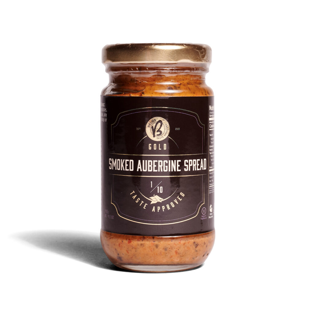 Belos Sauces smoked-aubergine-spread-gold-front