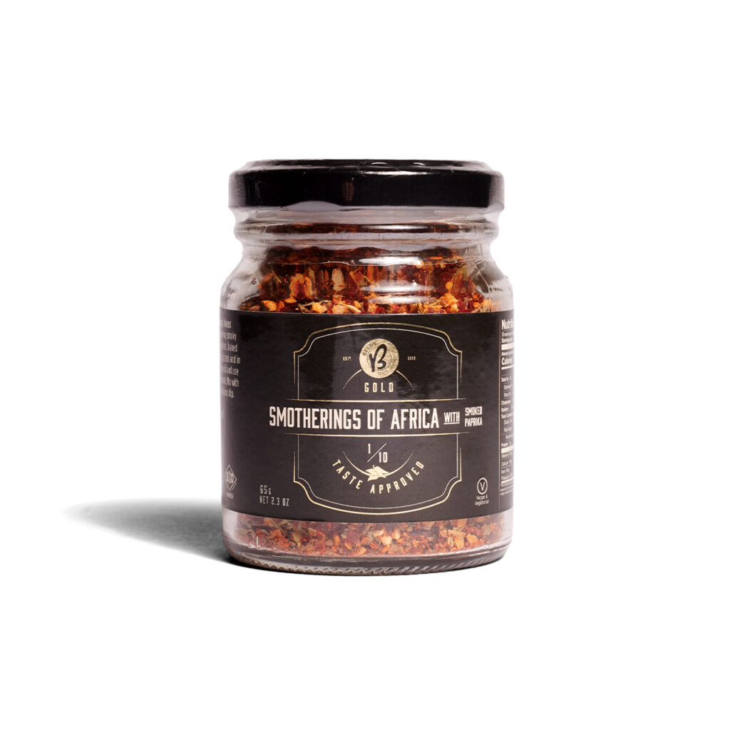 Belos Sauces smotherings-of-africa-jar-gold-front